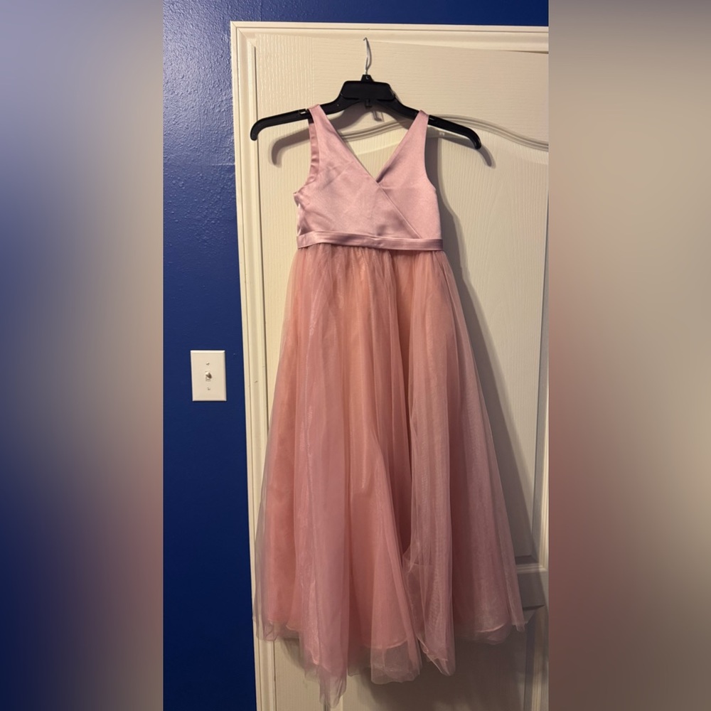 Dusty pink JJ’s House flower girl dress